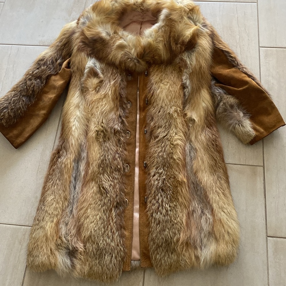 Vintage natural red fox coat - Picture 3 of 14